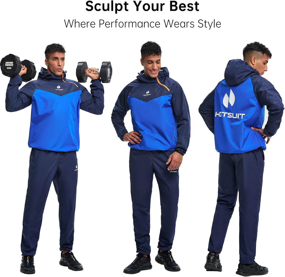 HOTSUIT Schwitzkleidung für Herren, Sweatshirt, Hose und Jacke, Gewichtsverlust, Sport, Sweatshirt,
