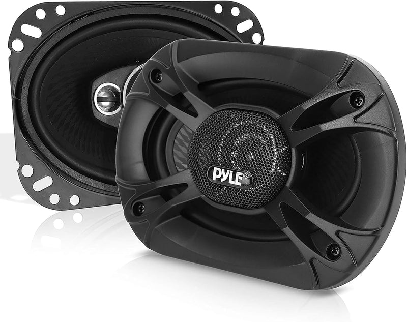 Pyle 4-Wege Universal Auto Lautsprecher - 500W 6x9 Quadraxial, Hochleistungs Audio, PL61984BK (Paar)