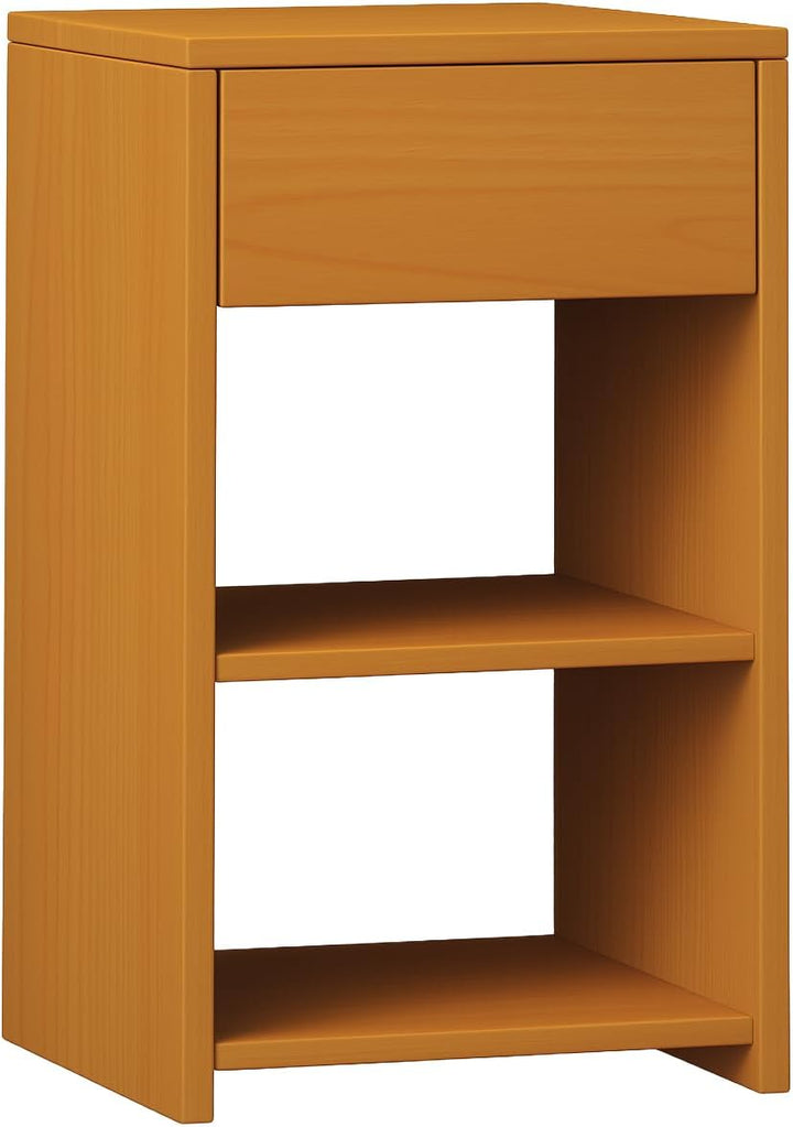 VCM Nachtschrank Beistelltisch Schublade Konsole Boxspring Nachttisch Sledo Maxi Buche, Buche