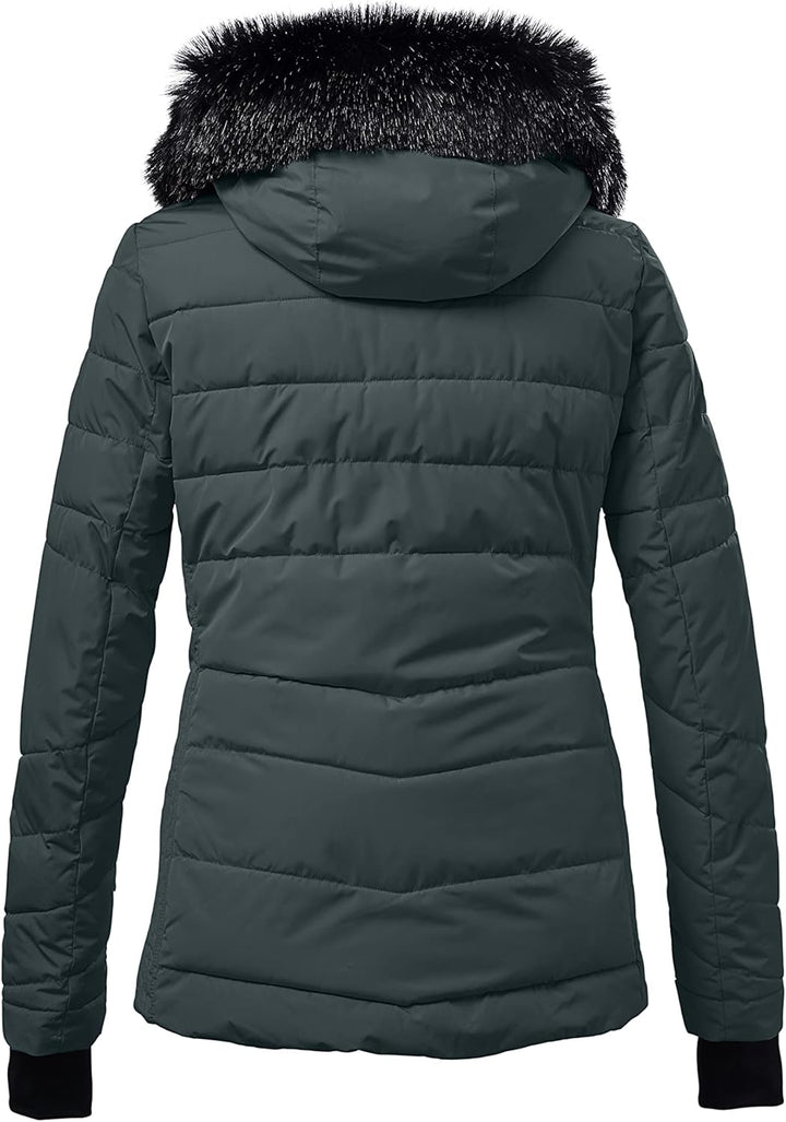 Killtec Damen Ksw 210 Wmn Ski Qltd Jckt Steppjacke/Skijacke mit abzippbarer Kapuze und Schneefang 36