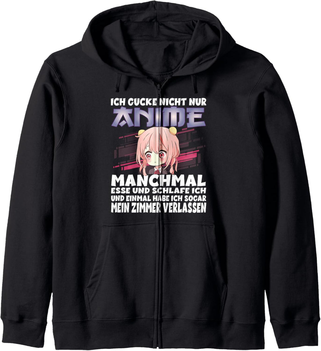 Ich gucke nicht nur Anime Kapuzenjacke