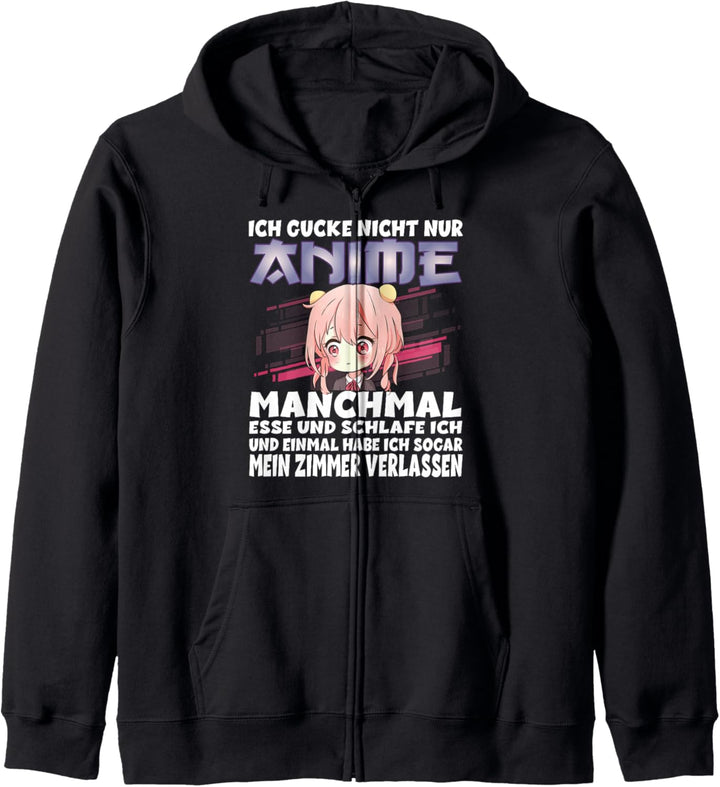 Ich gucke nicht nur Anime Kapuzenjacke