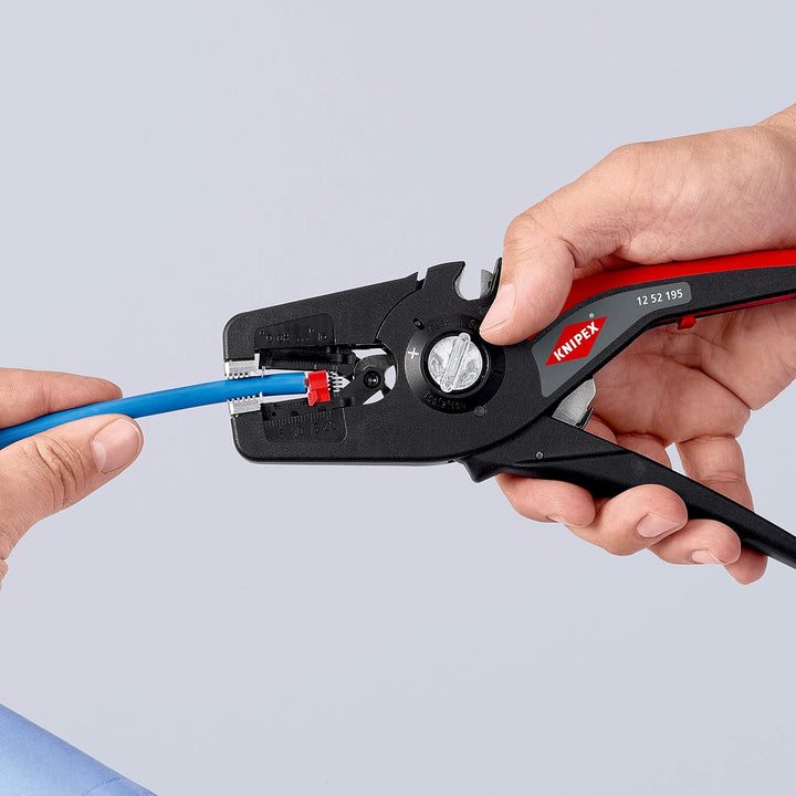 KNIPEX PreciStrip16 Automatische Abisolierzange, in Blister, 0,08-16 mm², Feinjustierung, einstellba