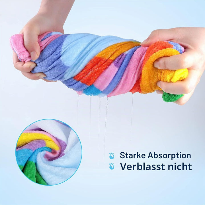 Badeponcho Kinder 100% Baumwolle Kinderhandtuch Poncho Kinder Badetuch Handtuch mit Kapuze Strandtüc