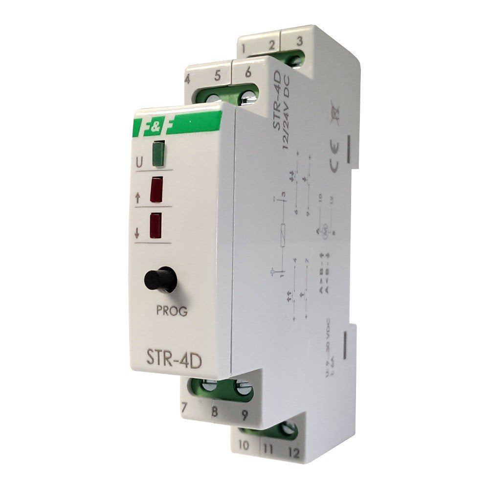 Universelle Rolladen Rollo Jalousie Relais f. Antriebe 12V/24V DC Treiber Rollladentreiber STR-4D 12