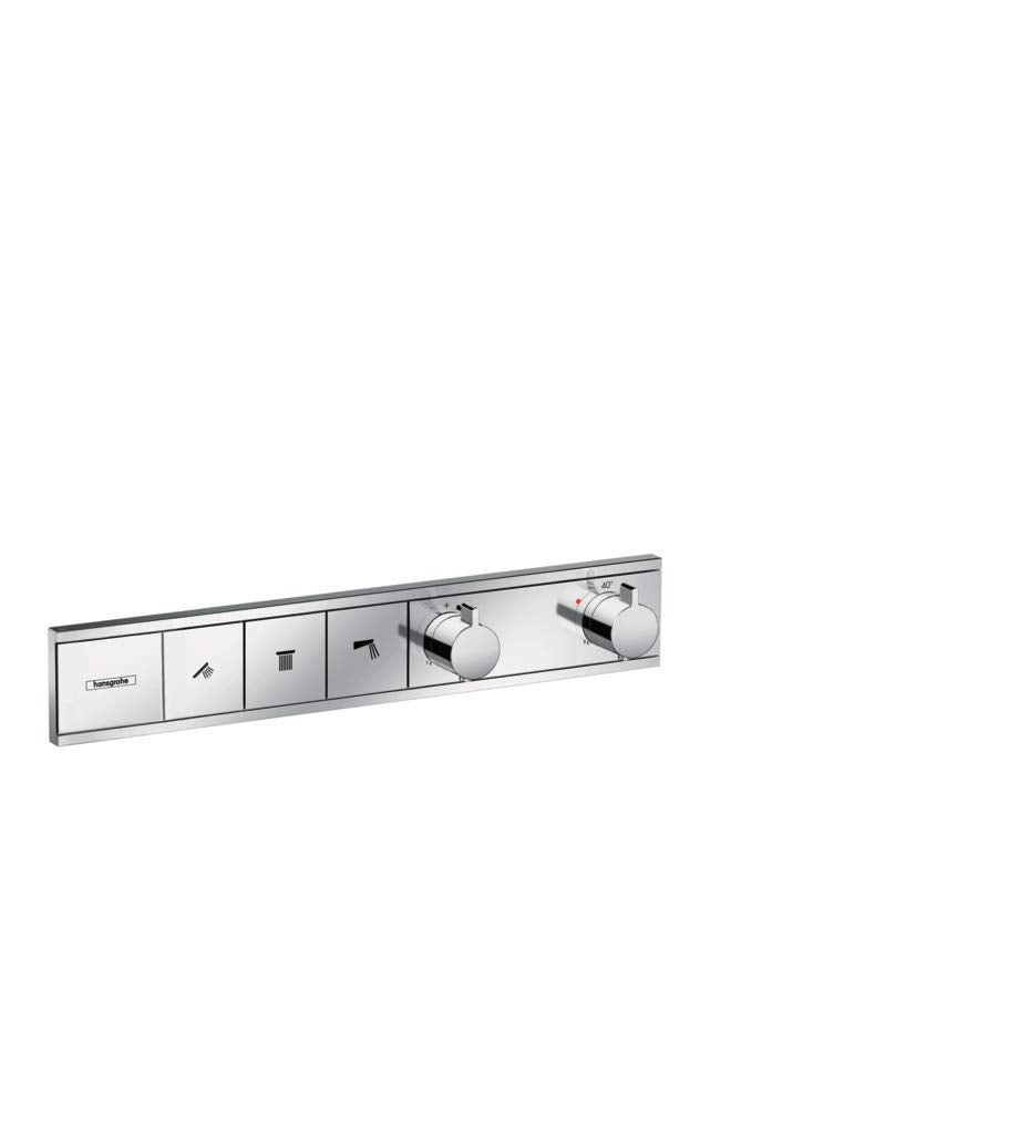 hansgrohe Unterputz Thermostat RainSelect (für 3 Funktionen) chrom Chrom 3 Funktionen, Chrom 3 Funkt