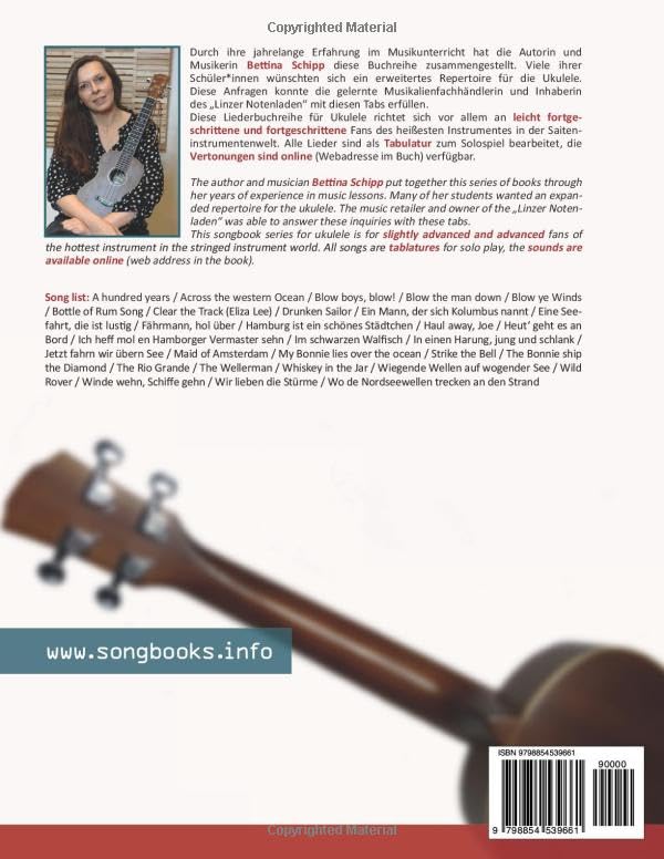 Play Ukulele - 30 Seemannslieder / Sea Shanties: Deutsch & English - Tabs & Online Sounds, Taschenbu