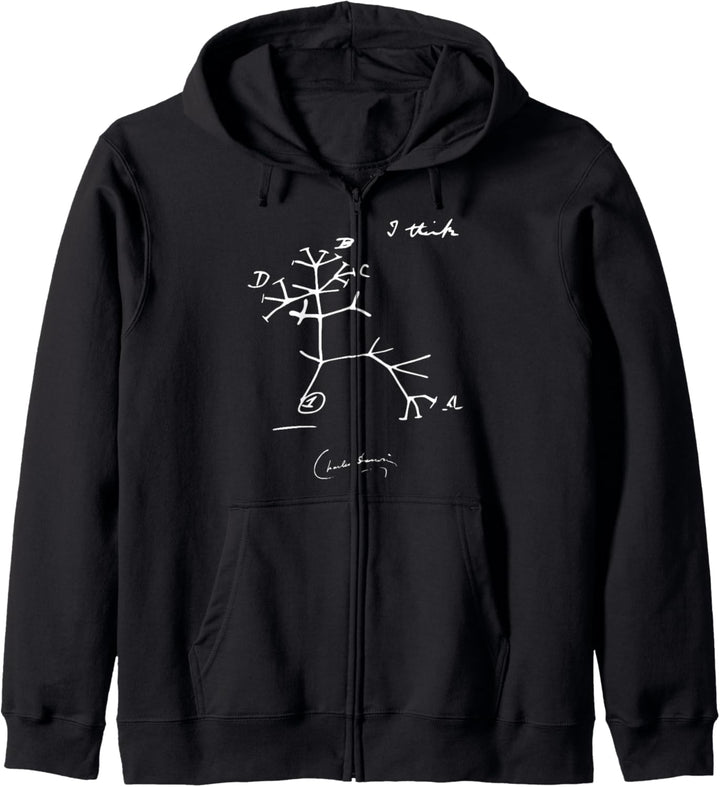 Darwin Tree of Life I Think, Charles Darwin Kapuzenjacke