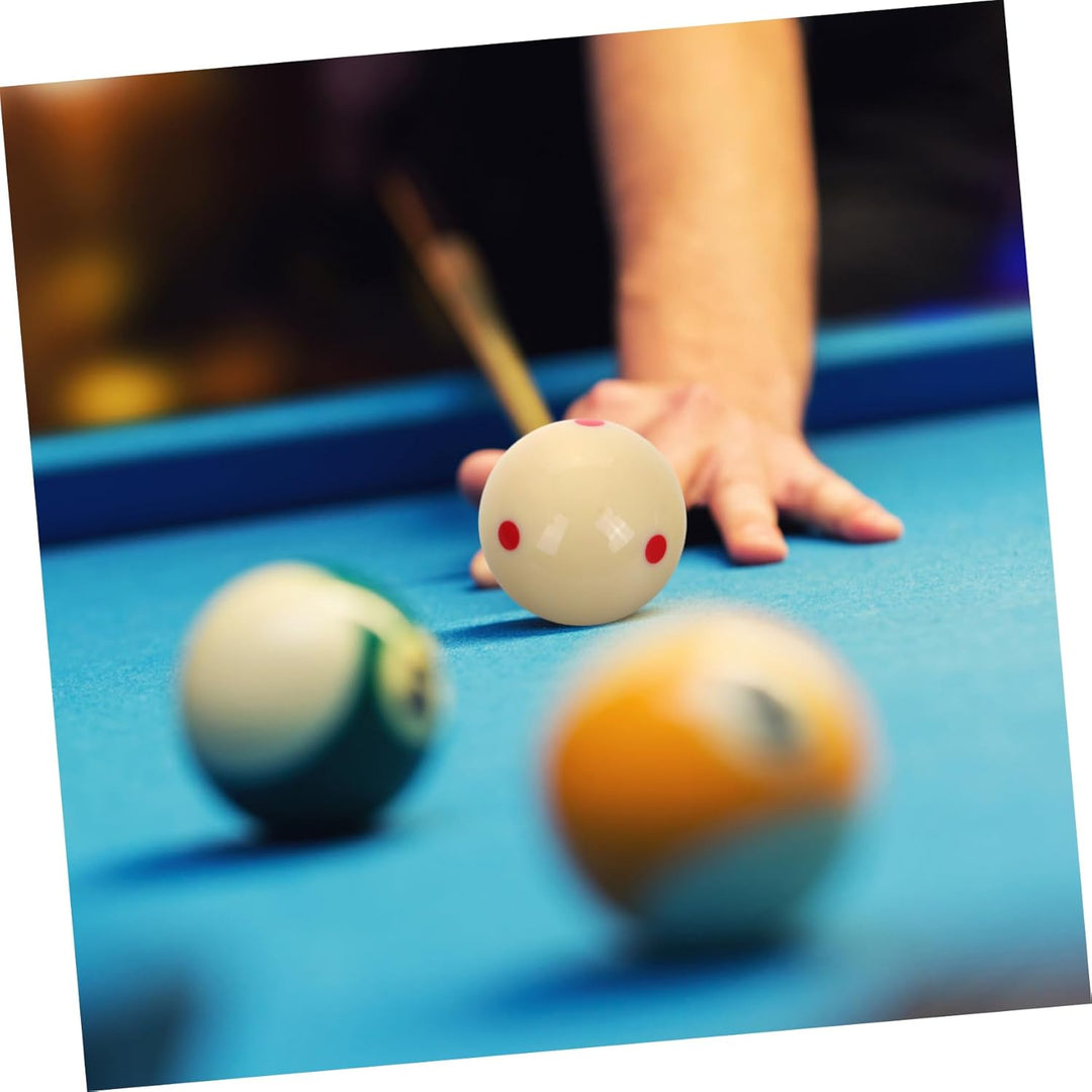 VICASKY 2stücke Weisse Billardkugel Trainingsbälle Mit Punkten Für Sport-billardkugel Praxis Billard