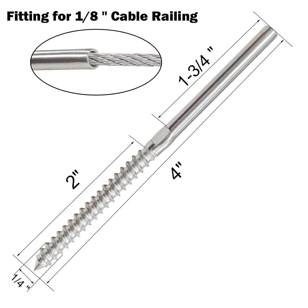 TooTaci Edelstahlseil 3mm Set,Drahtseil 3mm Edelstahl T316,30M/3mm Stahlseil Edelstahl mit 20 Stück