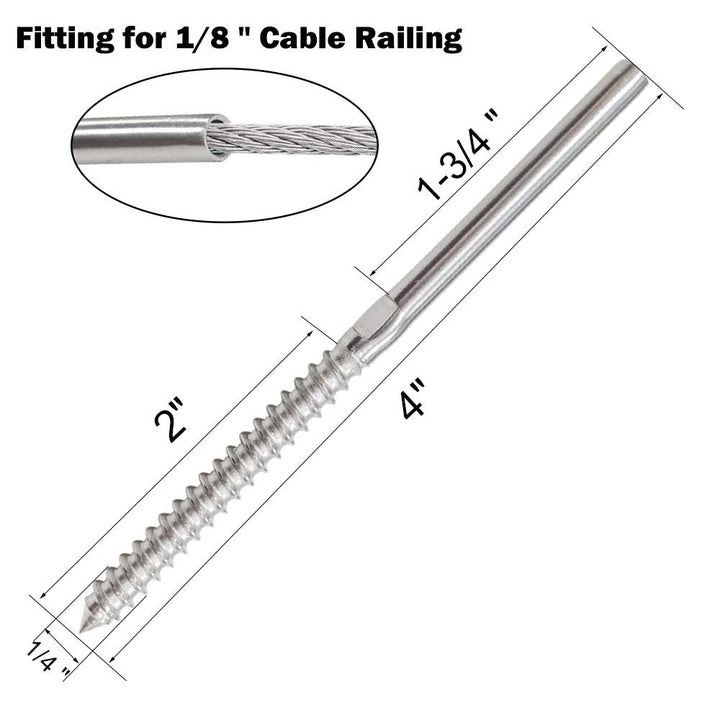 TooTaci Edelstahlseil 3mm Set,Drahtseil 3mm Edelstahl T316,30M/3mm Stahlseil Edelstahl mit 20 Stück