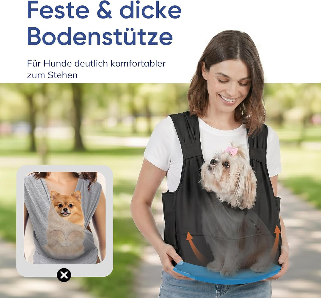 Supet Gepolsterten Gurten Hundetragetasche für kleine Hunde mit Bodenstütze | Gepolsterten Gurten zu