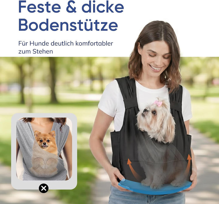 Supet Gepolsterten Gurten Hundetragetasche für kleine Hunde mit Bodenstütze | Gepolsterten Gurten zu