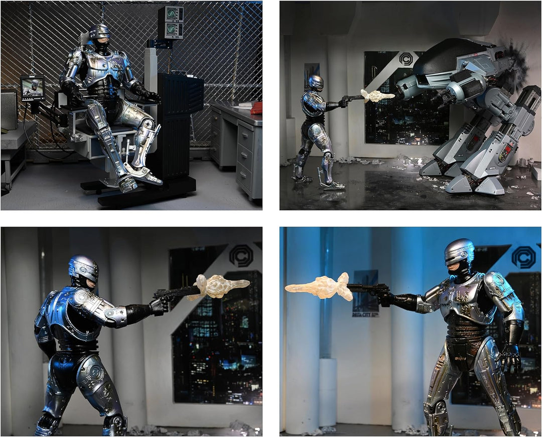 Neca Ultimate Robocop-Figur mit Stuhl, 20 cm 203605 Schwarz