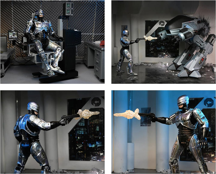 Neca Ultimate Robocop-Figur mit Stuhl, 20 cm 203605 Schwarz