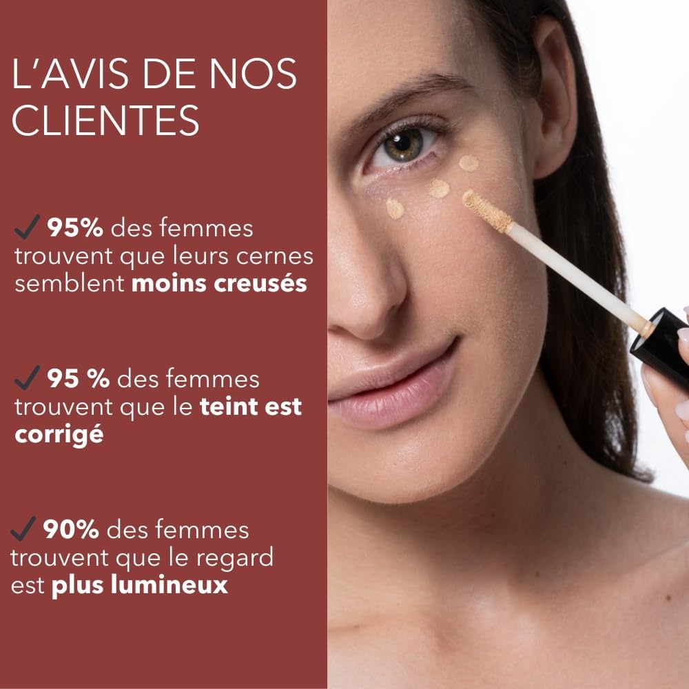 T.LeClerc Concealer, flüssig, Kakao-Tönung, 2-in-1-Pflegeaktiv, korrigiert Augenringe &amp; spendet Feuc