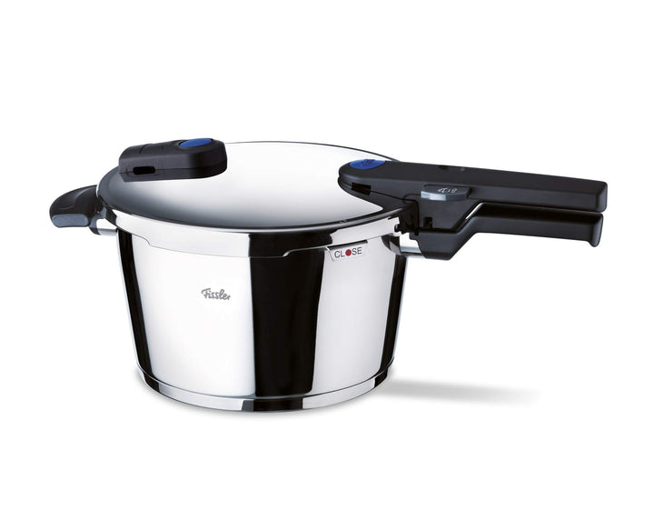Fissler Vitaquick / Schnellkochtopf (3,5 L, Ø 22 cm) Edelstahl-Dampfkochtopf, 2 Garstufen - Induktio