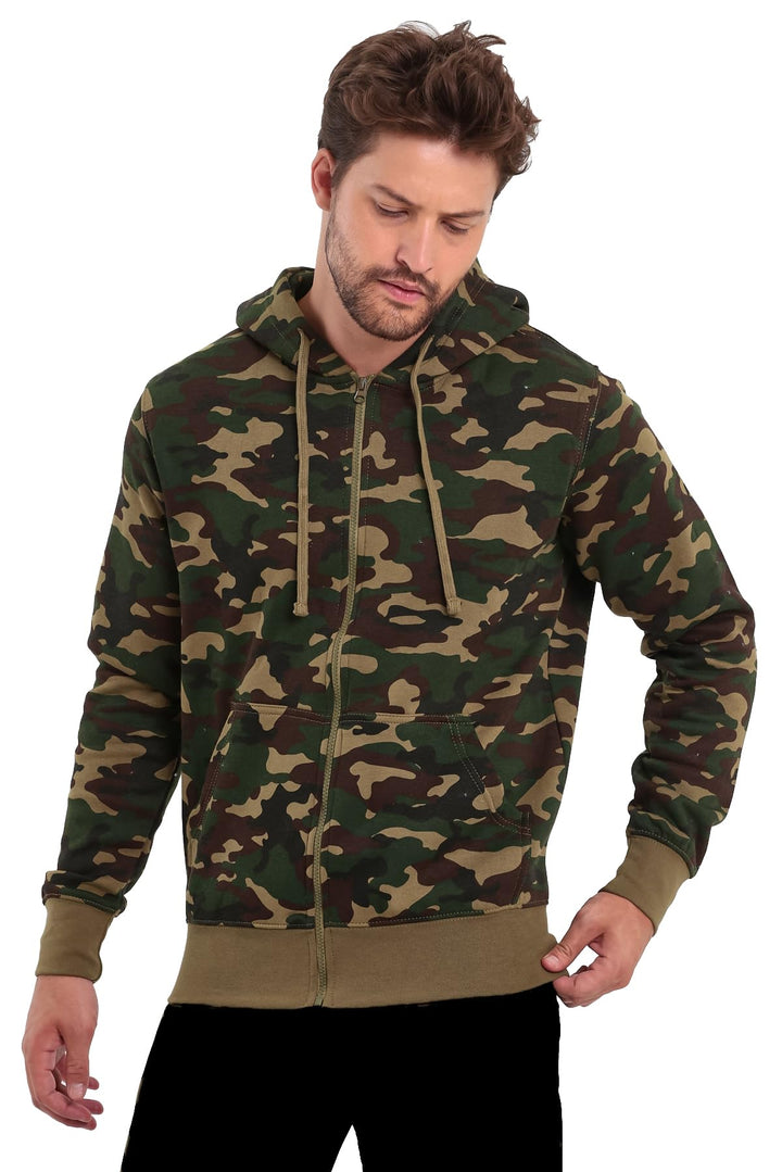 Raff & Taff Herren Zipper Hoodies Kapuzenjacke Sweatjacke Übergangsjacke Jacke Basic Schlicht bis 8X