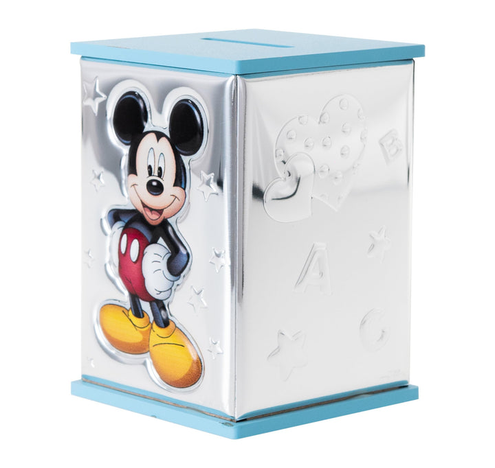 Disney Baby - Valenti&Co. - Spardose aus Miro® Silver aus der Disney-Kollektion mit Mickey-Mouse-Mot
