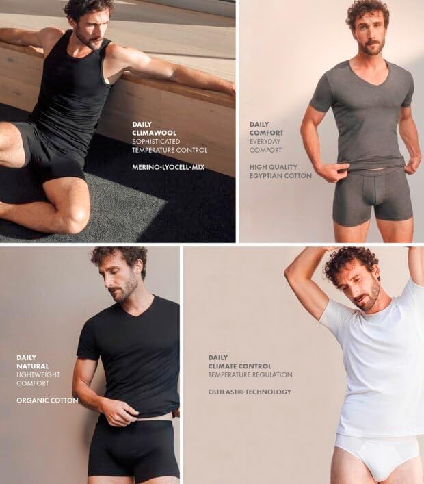 FALKE Herren Daily Comfort 2-Pack Round Neck Unterwäsche bequemes Unterhemd hautfreundlich Kurzarm m