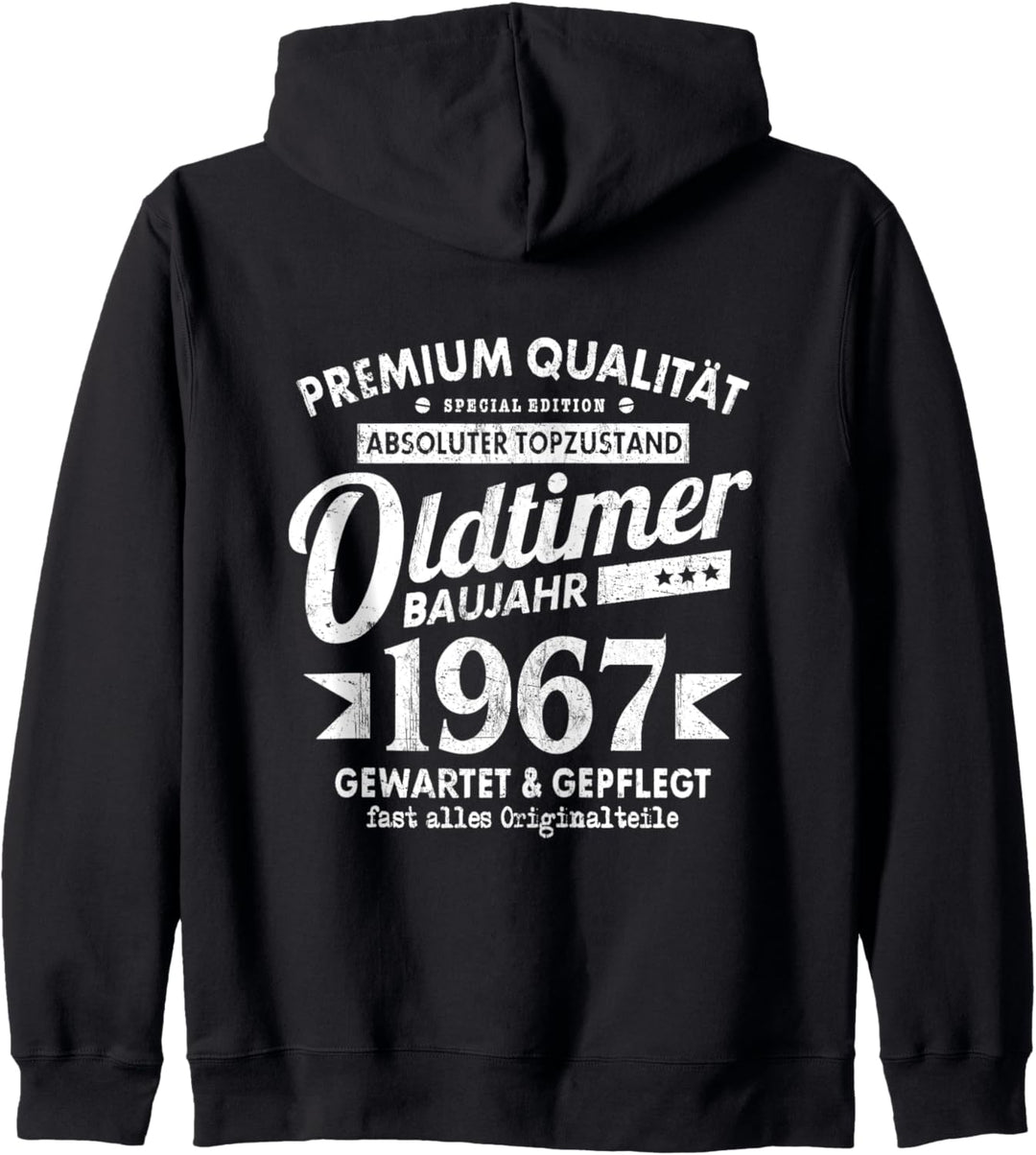 Vintage Oldtimer Baujahr 1967 Gewartet Gepflegt Geburtstag Kapuzenjacke