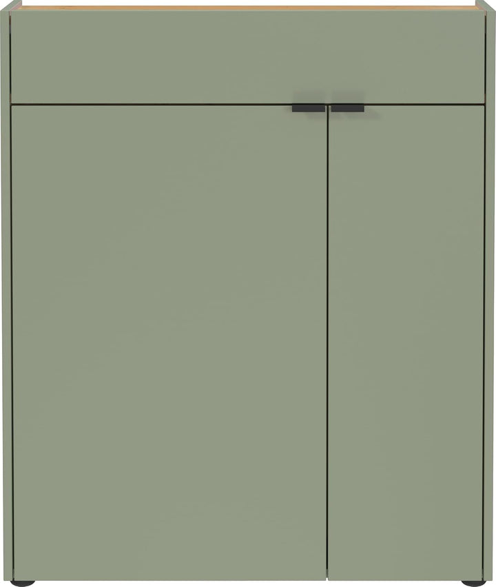 Germania Schuhschrank 1319-629 GW-Ameca, in Taupegrün/Navarra-Eiche-Nb., mit Türdämpfung, 83 x 99 x