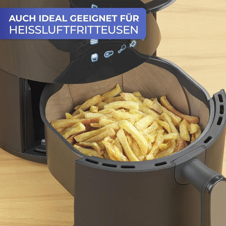 Maximex Antihaft-Backform-Zuschnitt rund, Wiederverwendbare Dauerbackfolie, Hitzebeständig bis 260°C