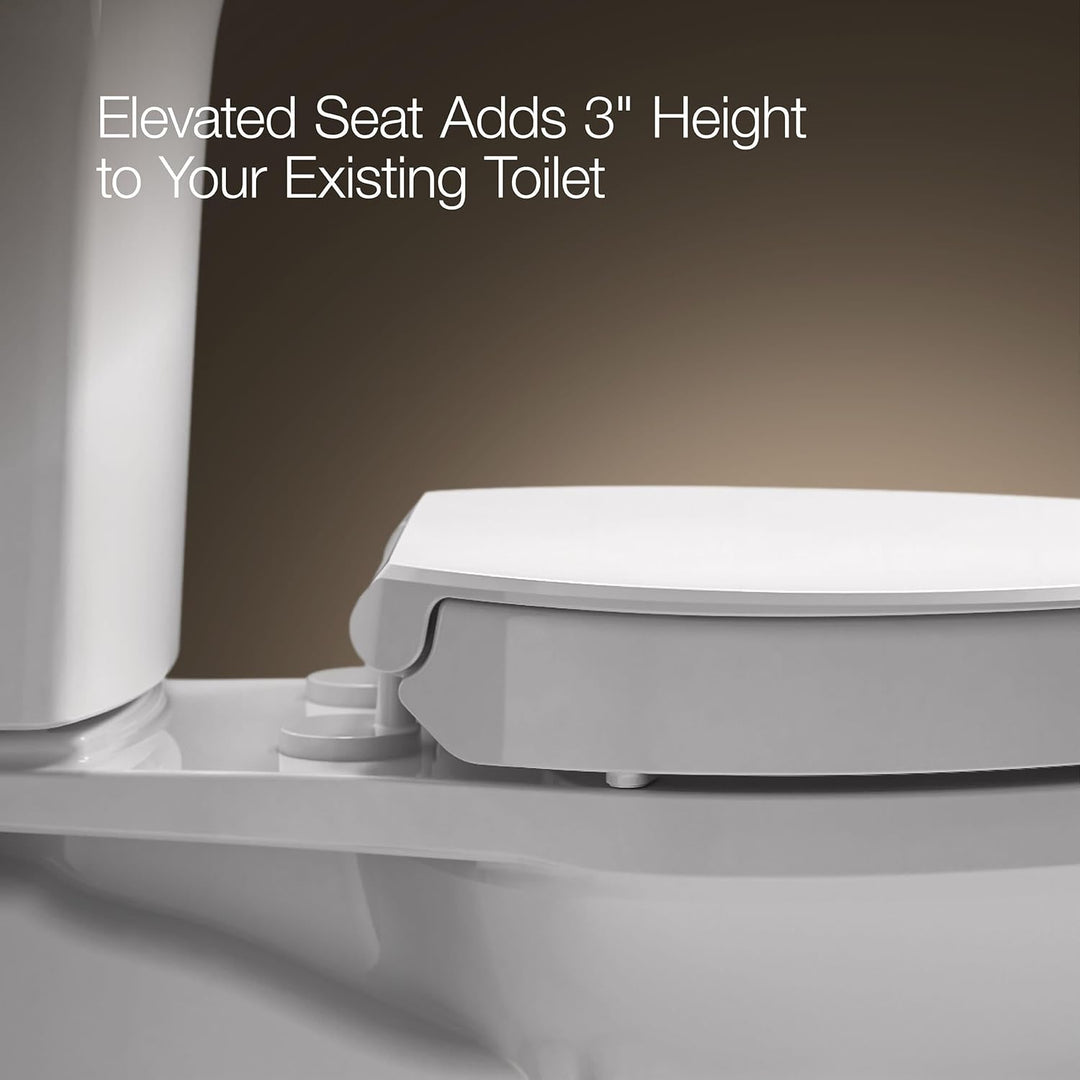 Kohler Hyten Toilettensitz, verlängert, mit Absenkautomatik, Weiss Elongated Weiss, Elongated Weiss