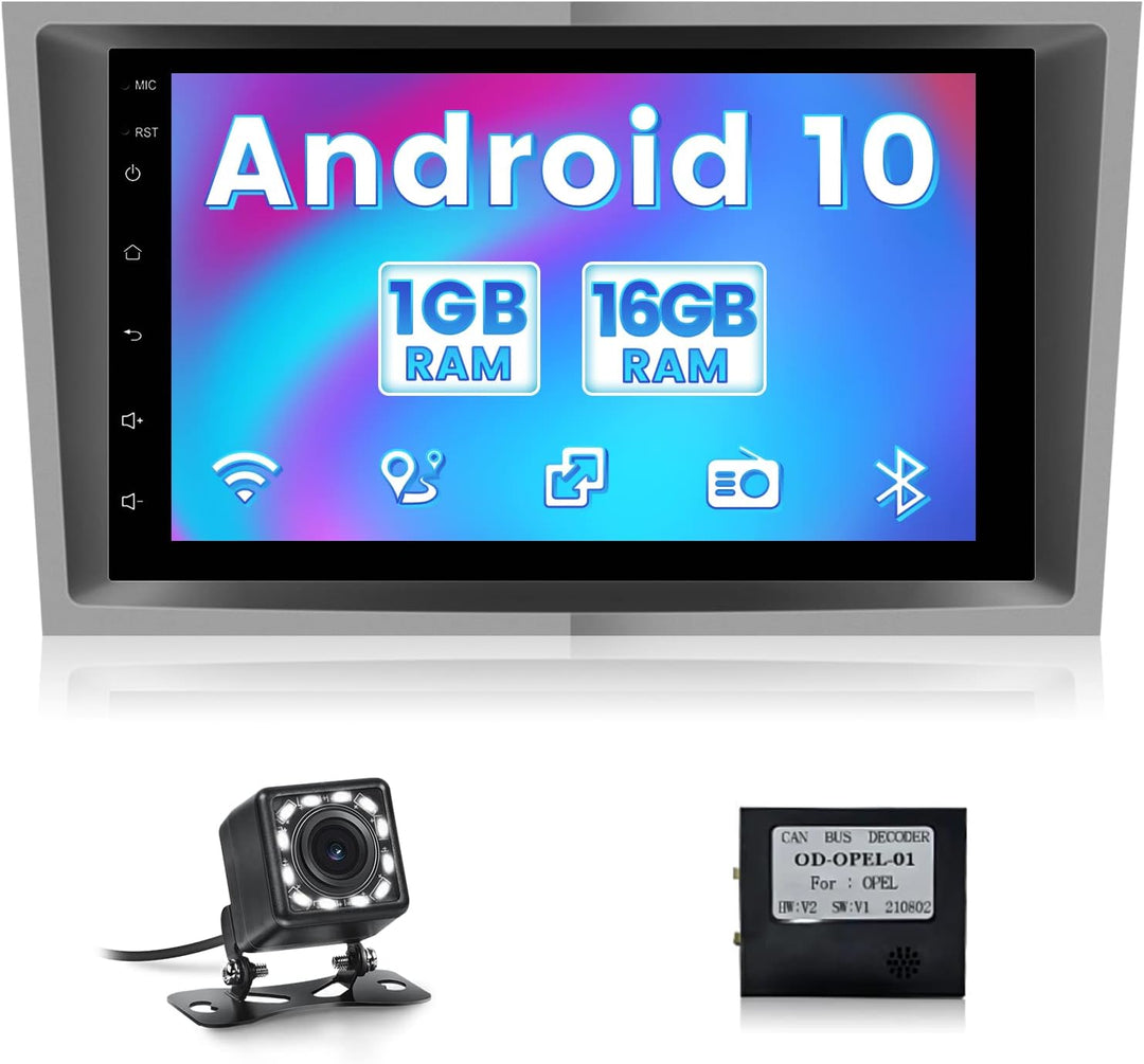 Android 10.0 Autoradio für Opel Corsa Astra Antara Vectra Zafira Meriva, Hikity Autoradio mit Birdsc