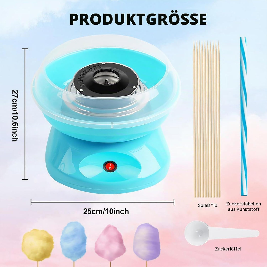 Zuckerwattemaschine, Zuckerwatte Maschine, Retro Cotton Candy Machine 450W mit Stäbchen, für Zuhause