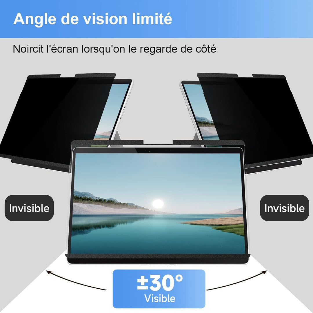 Magnetischer Blickschutzfilter, 13,5 Zoll, kompatibel mit Microsoft Surface Laptop 6/5/4/3/2/1, abne