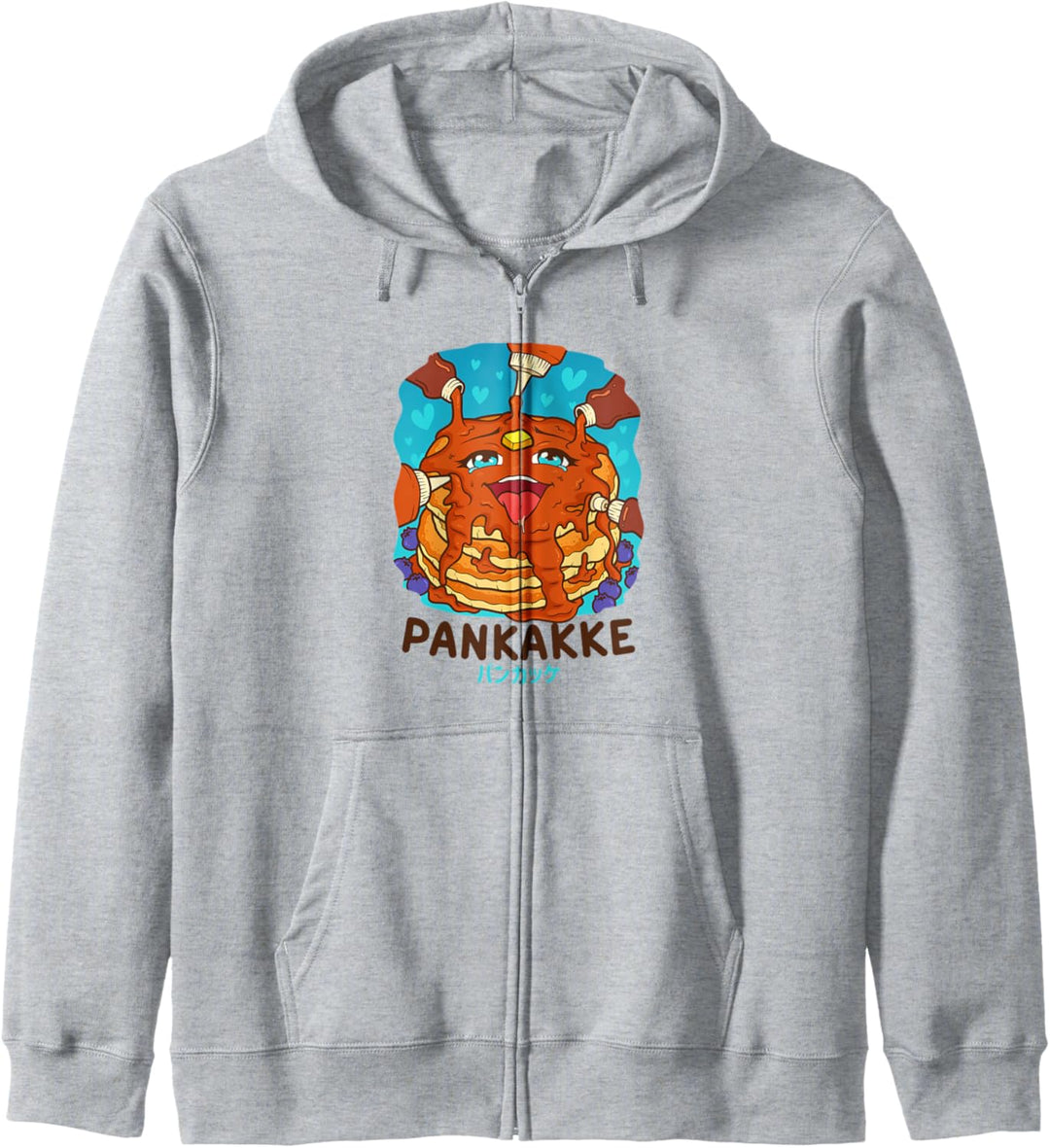 Lustiger frecher Foodie Pun Kawaii Pankakke Japanischer Kapuzenjacke