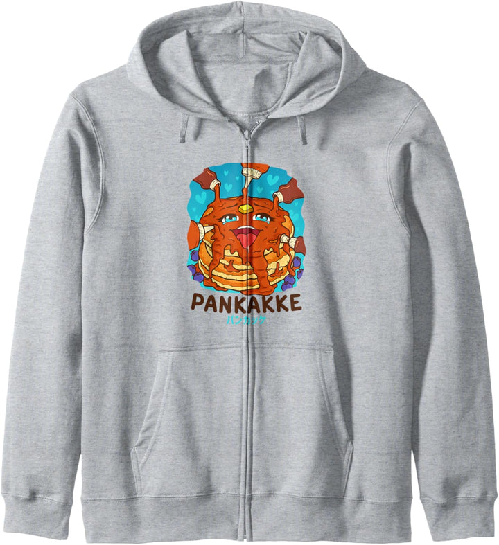 Lustiger frecher Foodie Pun Kawaii Pankakke Japanischer Kapuzenjacke