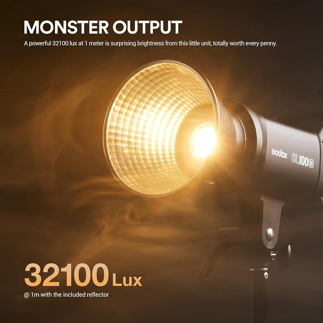 Godox SL100Bi LED Videolicht Bi-Color, TLCI 97+ CRI 96 +, 11 Lichteffekt, APP Bluetooth Steuerung, B