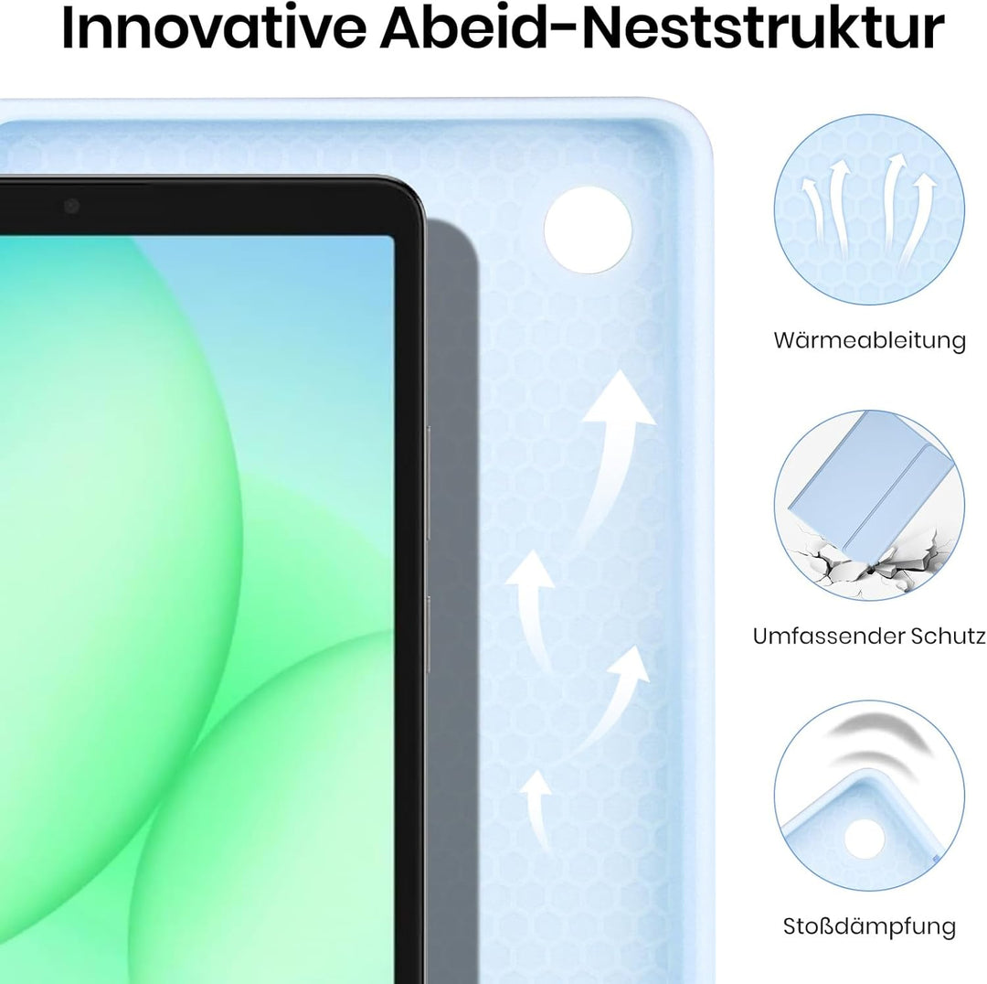 Hülle mit Tastatur für Samsung Galaxy Tab A11 / A9 8.7 Zoll 2025 | Tastatur für Samsung Galaxy Tab A