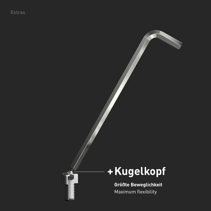 INBUS® 70426 Winkelschraubendreher Set (Zoll) 13tlg, 0.05–3/8", mit Kugelkopf — Made in Germany