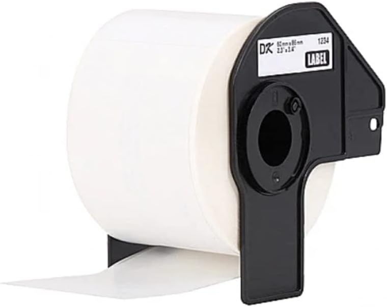 Original Brother DK-11234 selbstklebende Einzeletiketten schwarz auf weiss (Papier) 60 x 86 mm , 260