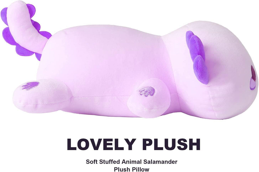 shownicer Plüschtier Axolotl Stofftier Kawaii Salamander Plüsch, Axolotl Kuscheltier Plüschkissen Sp