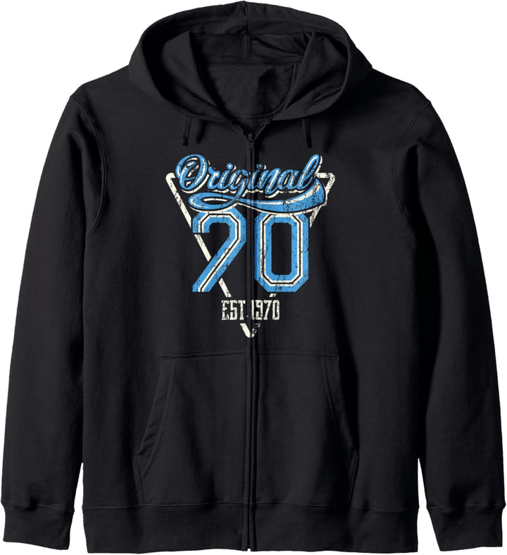 Original 70 Est 1970 Geschenk zum 50. Geburtstag Kapuzenjacke