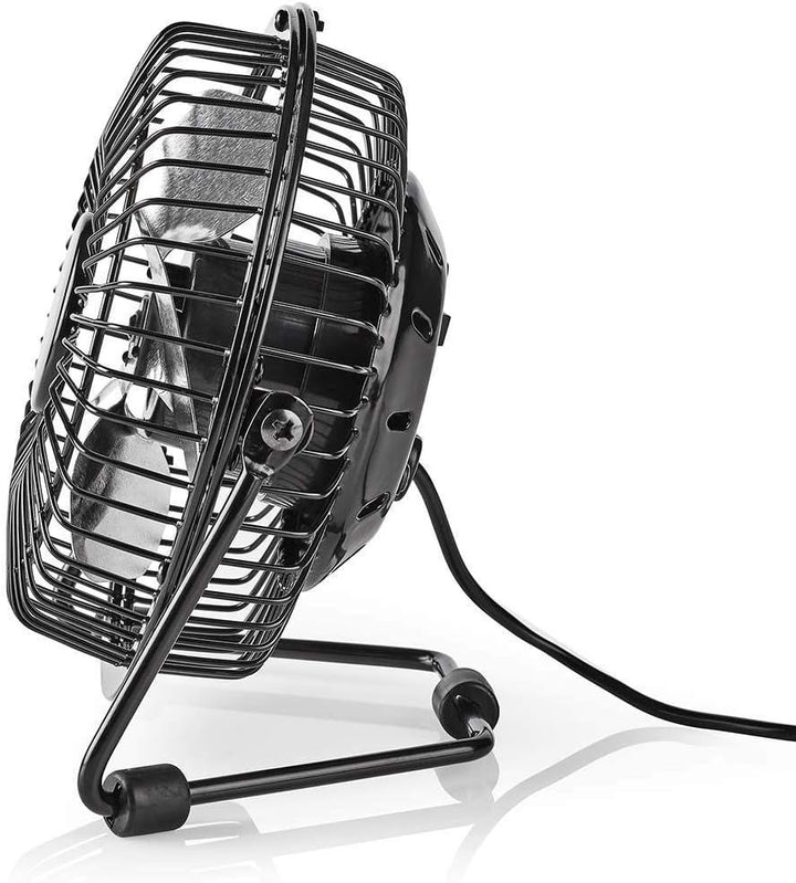 Nedis Mini-Ventilator aus Metall, 10 cm Durchmesser, Futter
