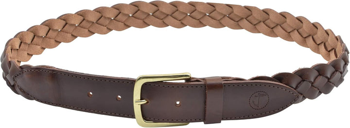 Seajure Geflochtener Ledergürtel Herren Braun 90, 90