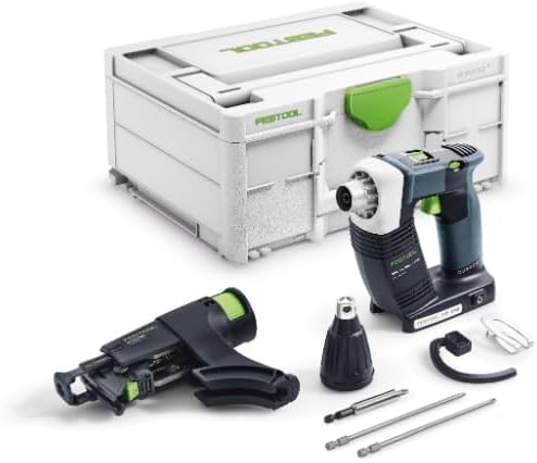 Festool Akku-Bauschrauber DWC 18-2500 Basic DURADRIVE (mit Magazinvorsatz, Tiefenanschlag, Gerüsthak