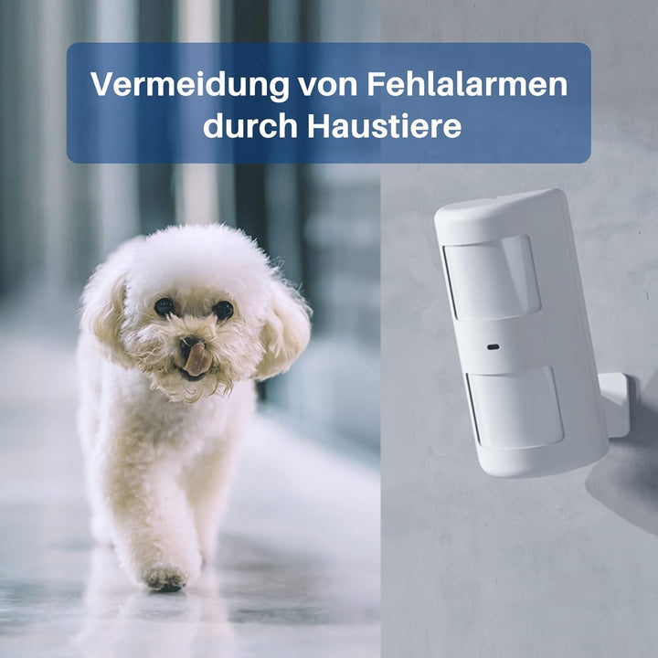 Chuango PIR-910 - Haustiersicherer Bewegungsmelder, kabellos, für Innenräume, menschliche Bewegungse