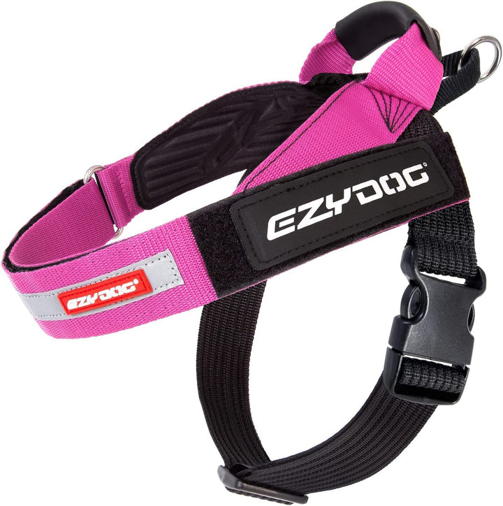 EzyDog Express Hundegeschirr - Norwegergeschirr für Kleine, Mittelgrosse und Grosse Hunde, Reflektie