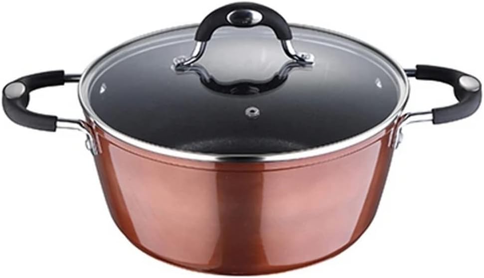 BERGNER Q2917 Set mit 5 Kochgeschirr aus geschmiedetem Aluminium, Induktion, braun