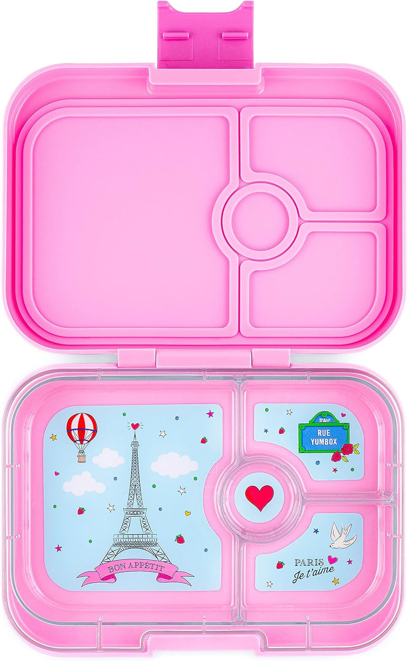 Yumbox Panino M Lunchbox (Fifi Pink) - mittelgrosse Brotdose mit 4 Fächern | Kinder Bento Box für Ki