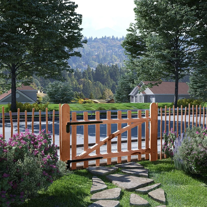 Tidyard Holz Gartentor Zauntor Einflügelig Gartentür Zauntür Einflügeltor Gartenpforte Holztor Imprä