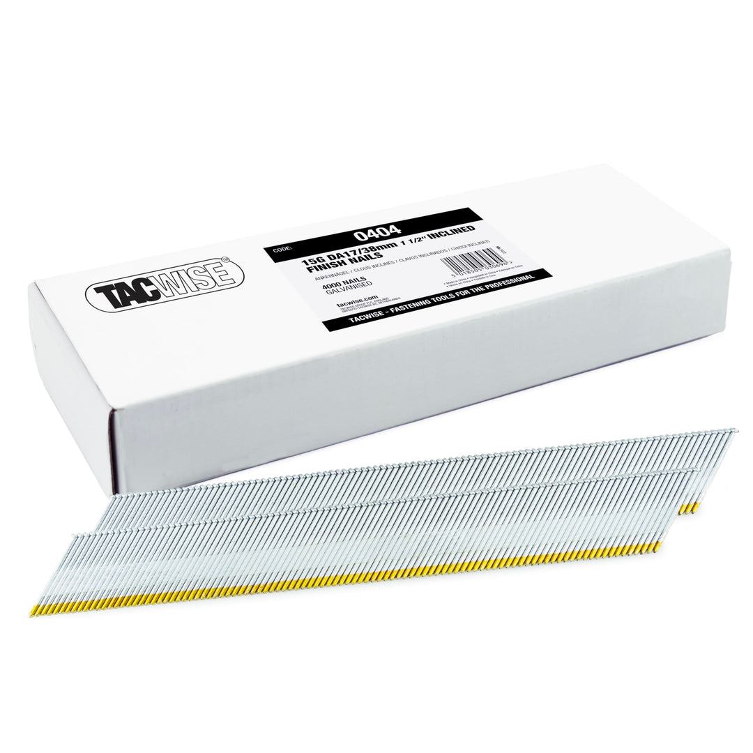 Tacwise 0404 Typ 15G/38mm gewinkelte Nägel, 4.000 Stück, Silber