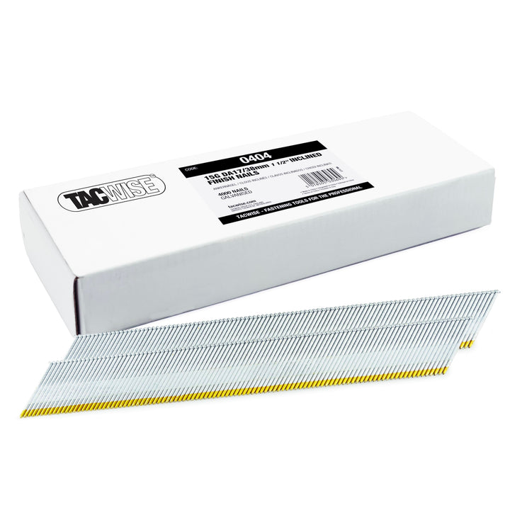 Tacwise 0404 Typ 15G/38mm gewinkelte Nägel, 4.000 Stück, Silber