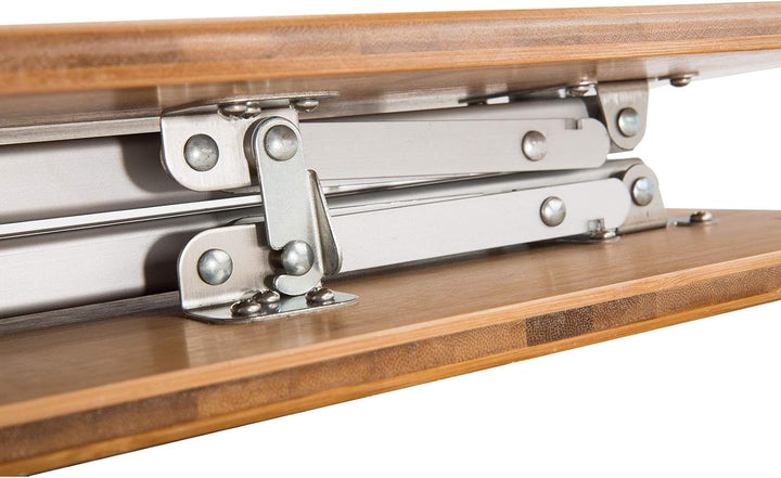 KingCamp Bambus Camping Falt Tisch Garten Klapptisch Alu Holz 3Höhen Verstellbar